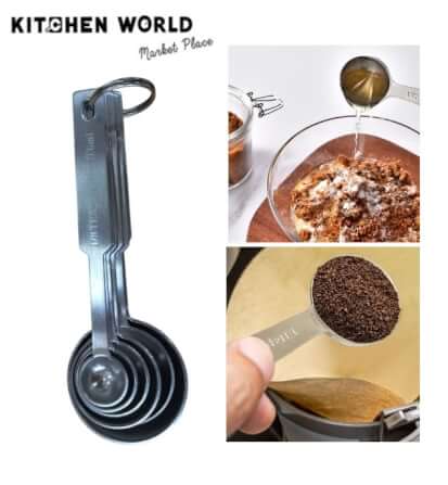 ช้อนตวงวัตถุดิบสแตนเลส KCW HoReCa PT2586 ชุด 6 ชิ้น_4